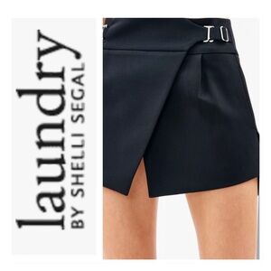 Laundry by Shelli Segal Asymmetrical Black Skirt